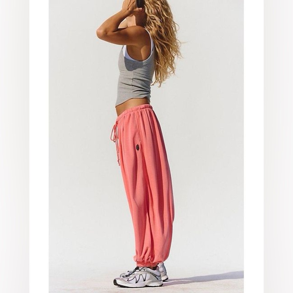 New FP Movement Free People Coral Momentum Ballon Harem Pants Joggers sz M - Picture 2 of 11